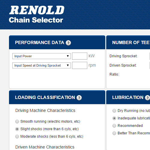 Sélecteur de chaîne Renold 